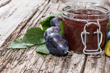 Plum Preserves Recipe and Honey Image